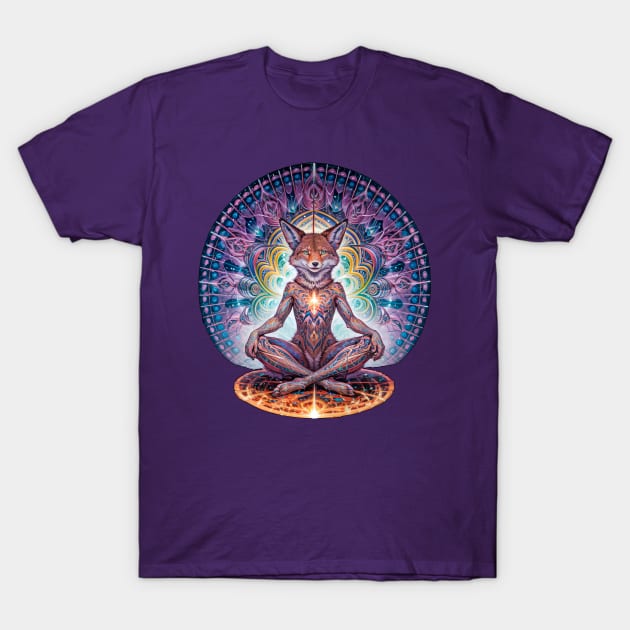 Coyote The Trickster (7.1) - Trippy Psychedelic Canis T-Shirt by TheThirdEye